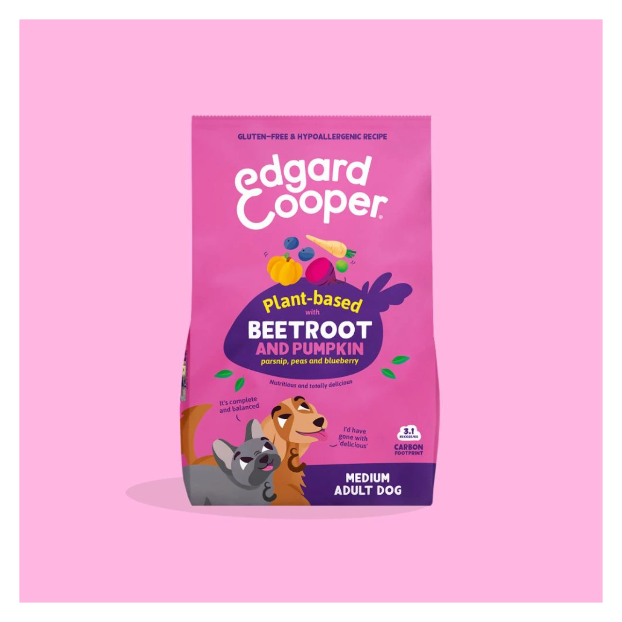 Edgard & Cooper plantebaseret hundefoder med rødbede og græskar 2,5 kg